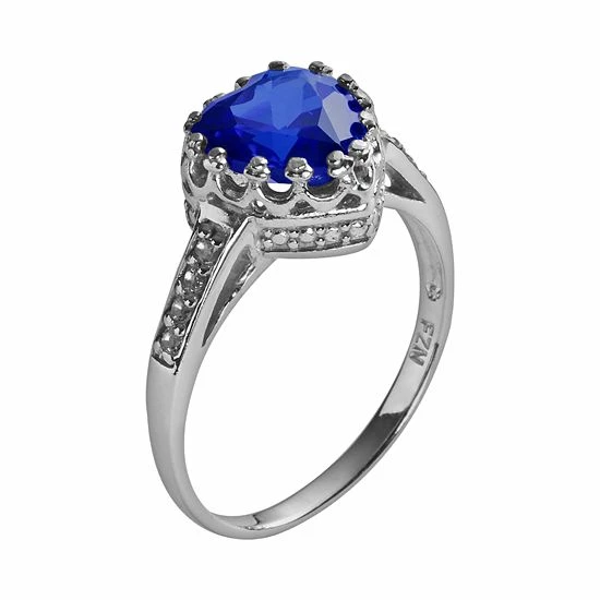 Designs by Gioelli Sterling Silver Lab-Created Sapphire and Lab-Created White Sapphire Heart Crown Ring Designs By Gioelli Sterling Silver Lab-Created Sapphire And Lab-Created White Sapphire Heart Crown Ring -Designs by Gioelli Shop unnamed file 977