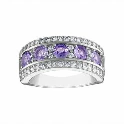 Designs By Gioelli Sterling Silver Gemstone Ring London Blue Topaz