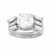 Designs By Gioelli Cubic Zirconia Engagement Ring Set In Sterling Silver -Designs by Gioelli Shop unnamed file 990